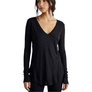 Free People Intimately Southside Slit Top Size Medium